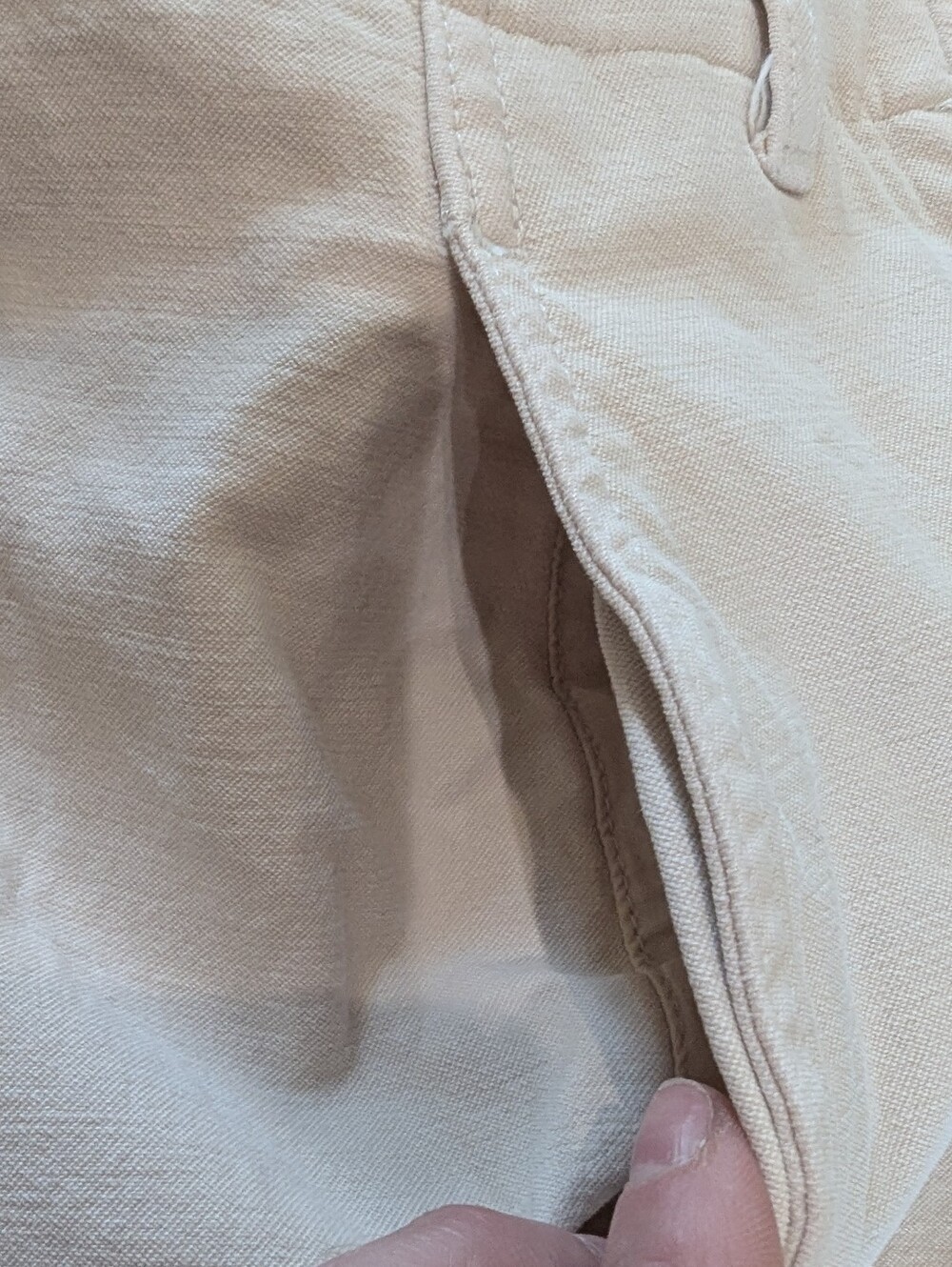 Aritzia Wilfred Free Cream straight leg mid-rise Pants - Picture 7 of 9